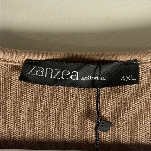 Zanzea Collection Brown Long Sleeve Baby Doll Mini Dress Sz 4XL - Picture 3 of 9